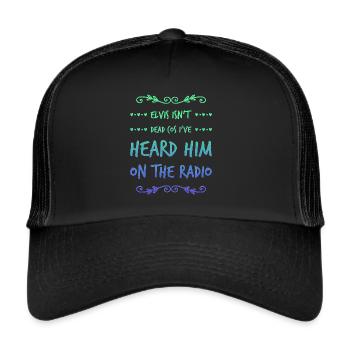 The King Is Not Dead - Trucker Cap - black/black - Front