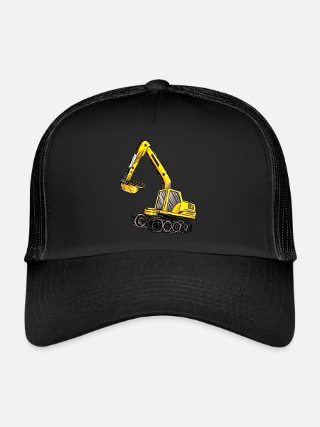 Bagger Cadeau idée cadeau - Casquette trucker  - noir/noir - Devant