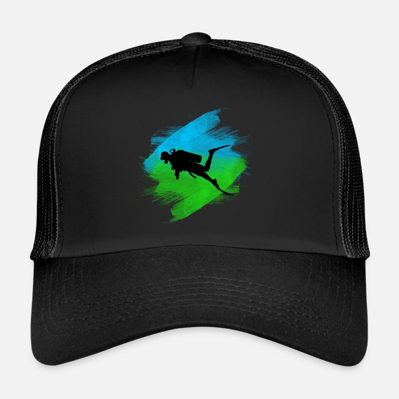 Taucher - Trucker Cap - Schwarz/Schwarz