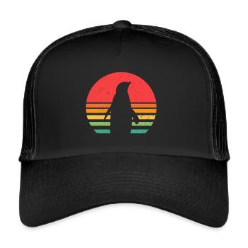 Pinguin - Trucker Cap - Schwarz/Schwarz - Vorne