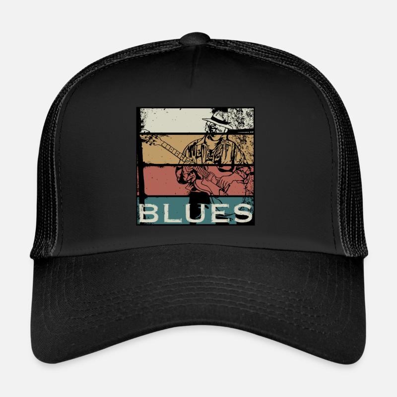 Blues - Trucker Cap - black/black