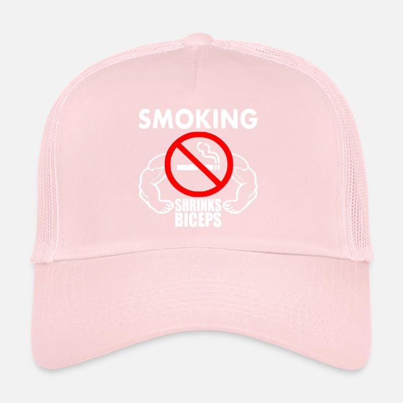Smoking shrinks the biceps Trucker Cap