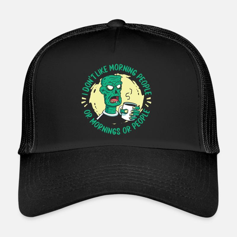 Zombie Monster Halloween - Casquette trucker  - noir/noir