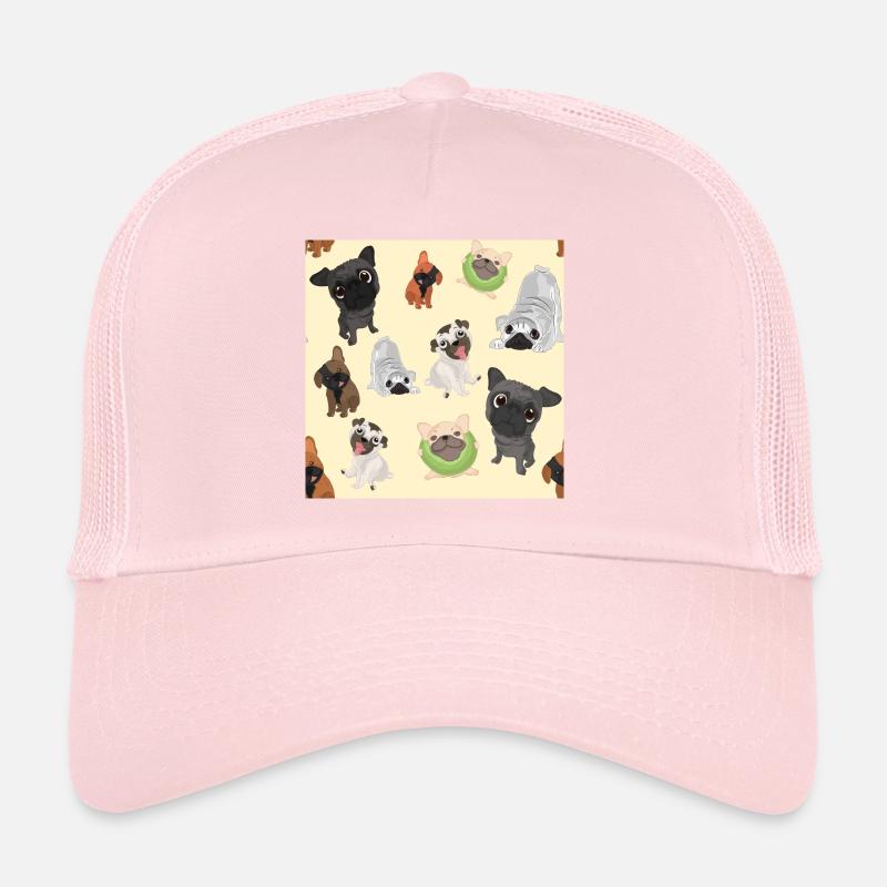 Conception de carlins pour les amoureux des chiens Casquette trucker 