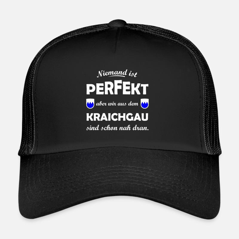 Die Kraichgauer aus Baden - Trucker Cap - Schwarz/Schwarz