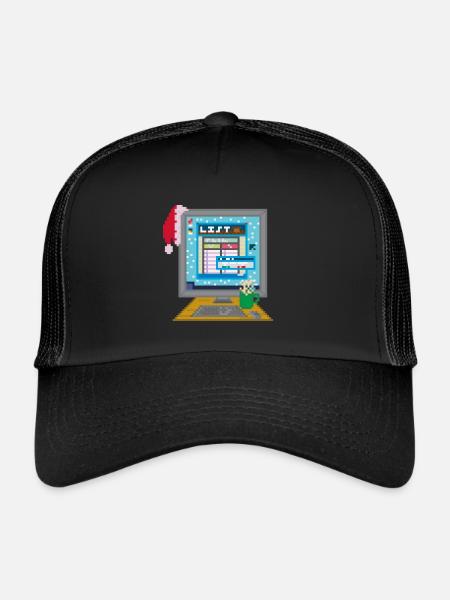 LA LISTE - Casquette trucker - noir/noir