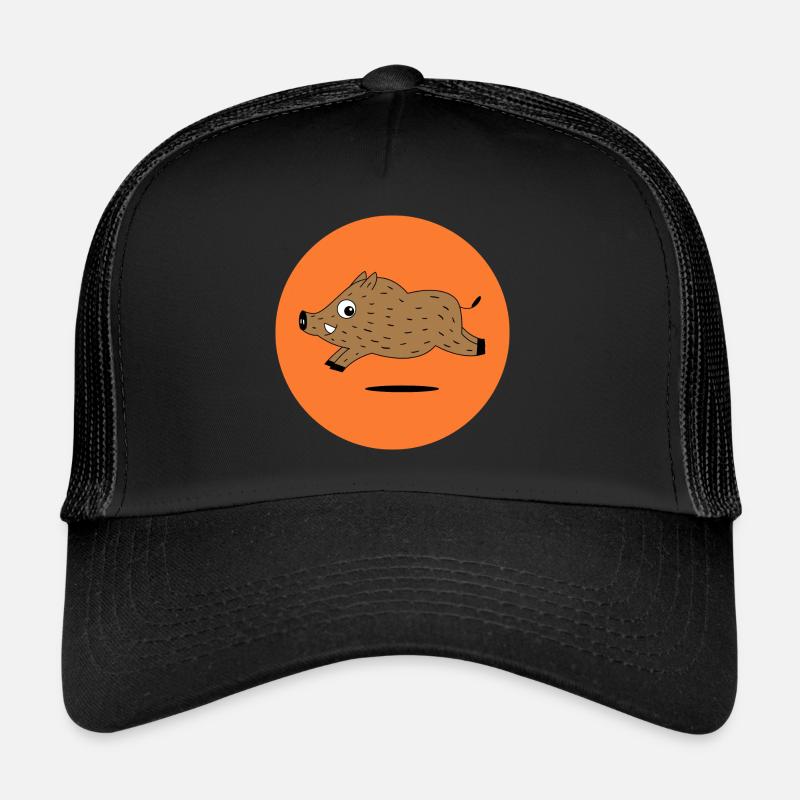 hunting hunted wild boar hunter Trucker Cap