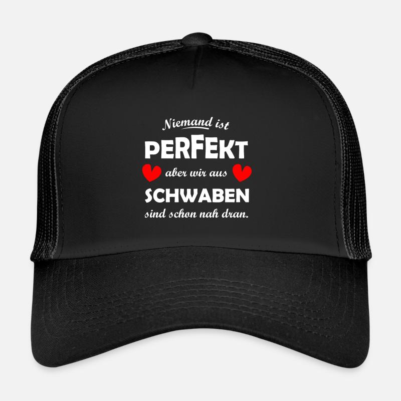 Die Heimat Schwaben - Trucker Cap - Schwarz/Schwarz