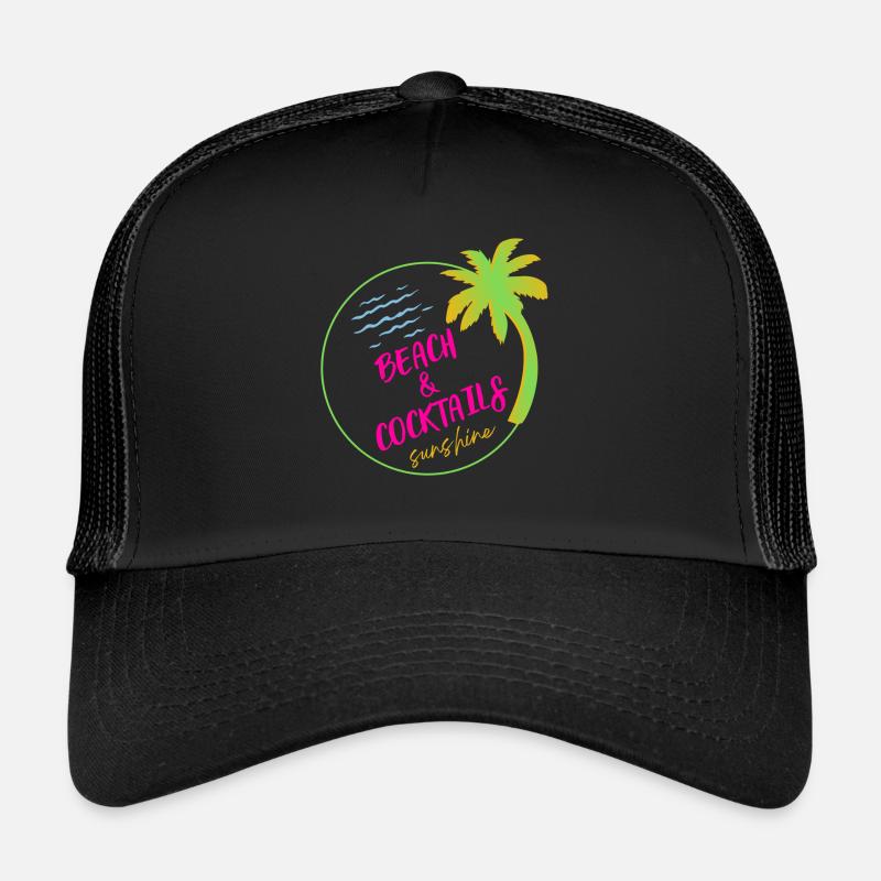 Plage et cocktail Casquette trucker 