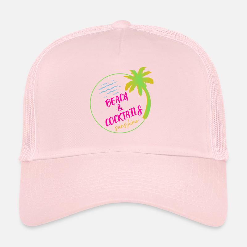 Plage et cocktail Casquette trucker 