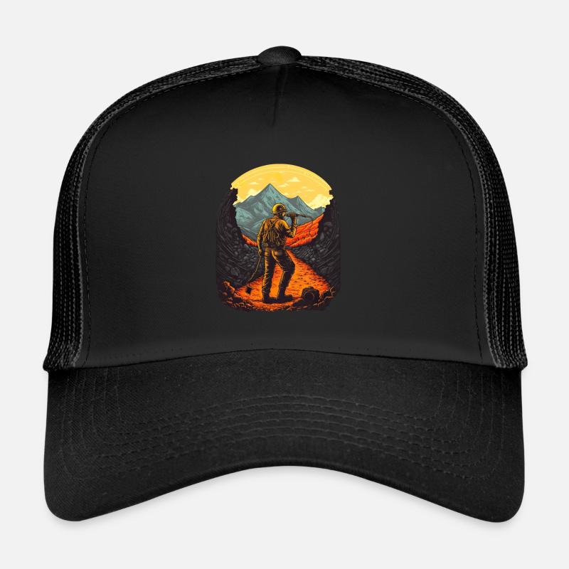 Retro miner with tools Trucker Cap