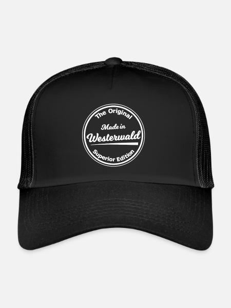 Chez soi dans le Westerwald - Casquette trucker  - noir/noir - Devant