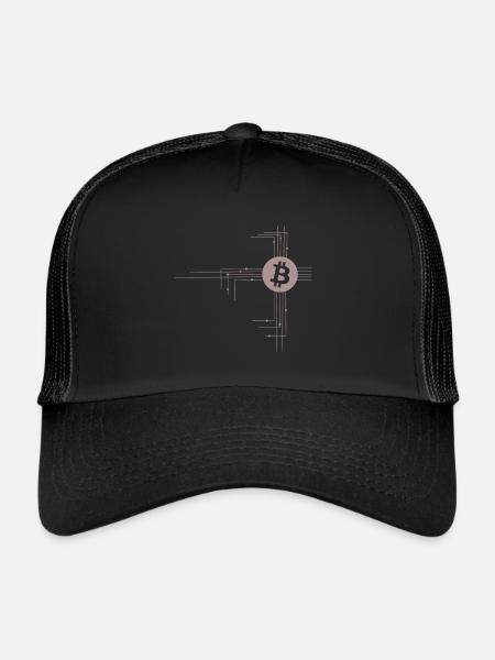 Le phénomène des pièces de monnaie - Casquette trucker  - noir/noir - Devant