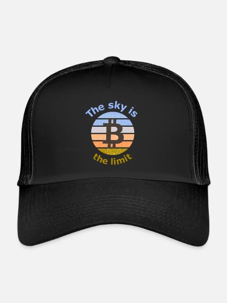 L’ère Bitcoin - Casquette trucker  - noir/noir - Devant