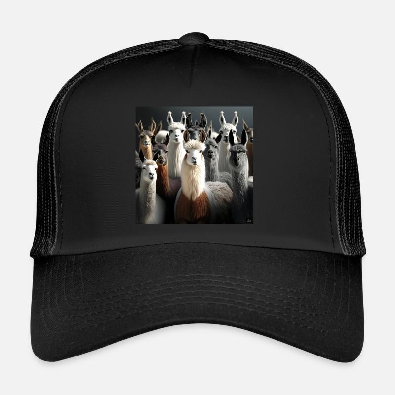 Modèle de lamas Casquette trucker 