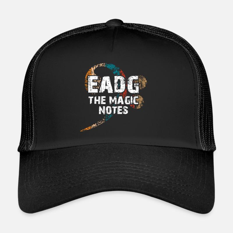 EADG les notes de basse magiques - design de basse cool Casquette trucker 