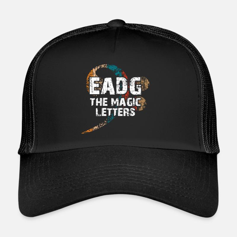 EADG les notes de basse magiques - design de basse cool Casquette trucker 