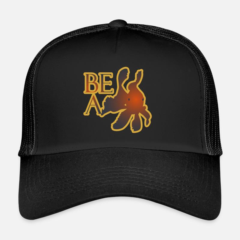 Be a Goldfish - Trucker Cap - Schwarz/Schwarz