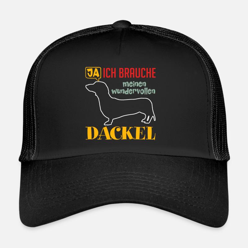 Ich brauche meine Dackel ich liebe Dackel Trucker Cap
