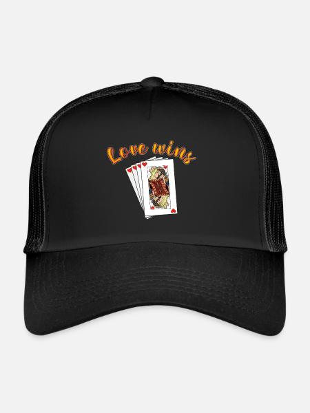 Reine Roi - Casquette trucker  - noir/noir - Devant