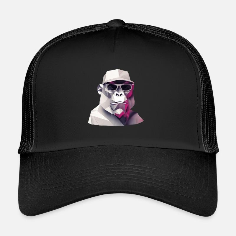 Cool monkey in wrinkled robe Trucker Cap