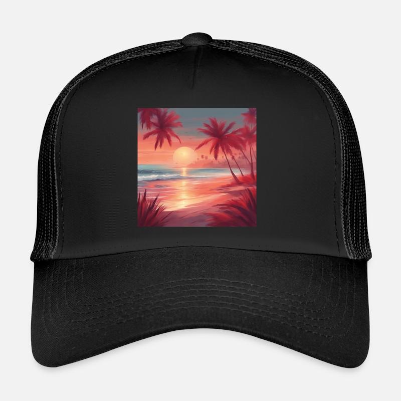 Vintage Beach Trucker Cap
