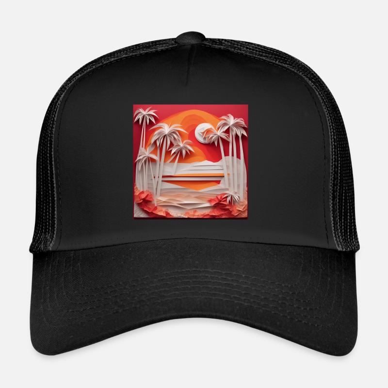 Origami Beach Trucker Cap