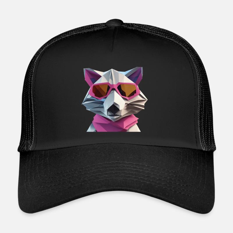 Renard intelligent en regard plissé Casquette trucker 