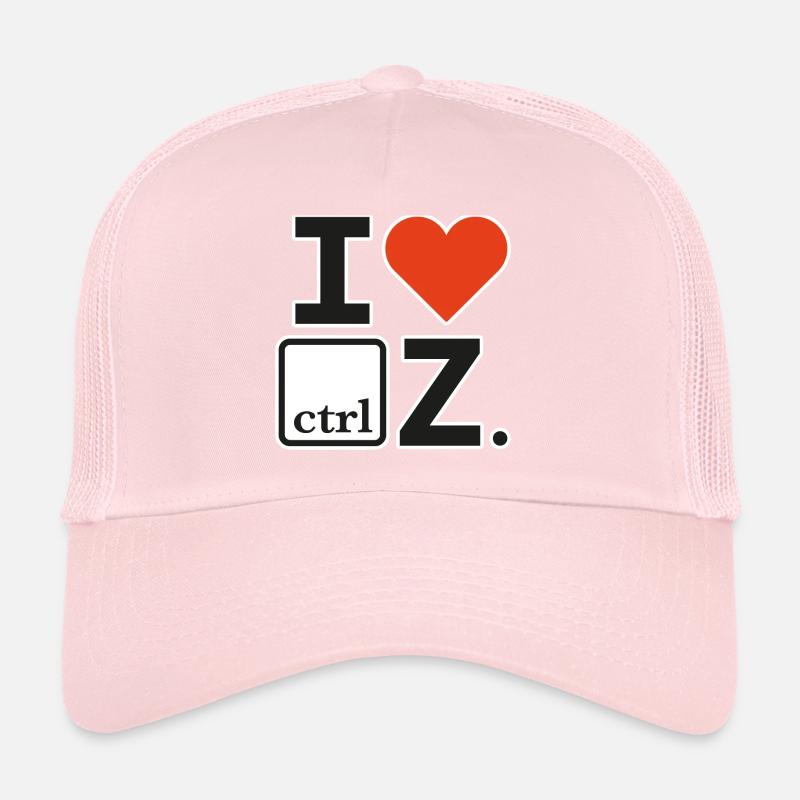 I love ctrl white Keyboard shortcuts Trucker Cap