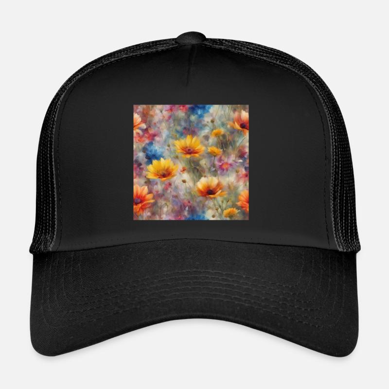 Mer de fleurs Casquette trucker 