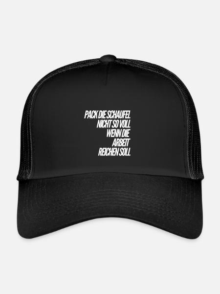 Je prends mon temps - Casquette trucker  - noir/noir - Devant