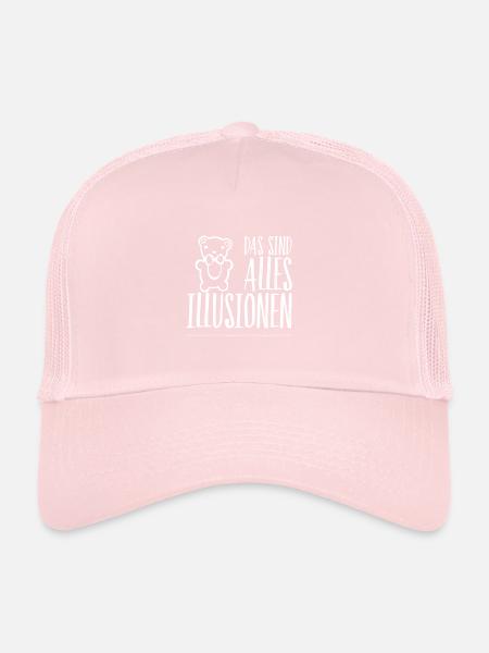 these are lies - Trucker Cap - pale pink - Front