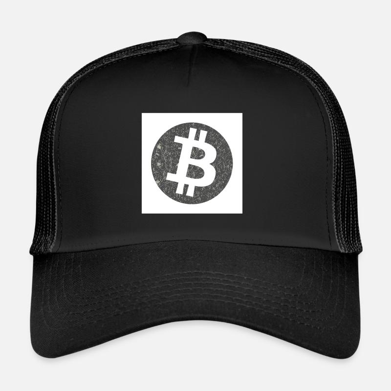 Das öffentliche Geld Bitcoin - Trucker Cap - Schwarz/Schwarz