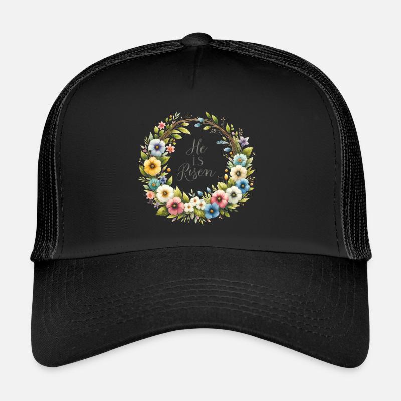 He Is Risen - Trucker Cap - black/black