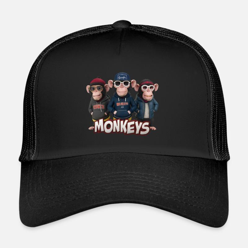 Monkeys 4 Casquette trucker 