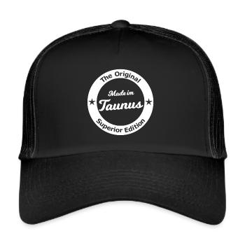 Made im Taunus - Trucker Cap - Schwarz/Schwarz - Vorne