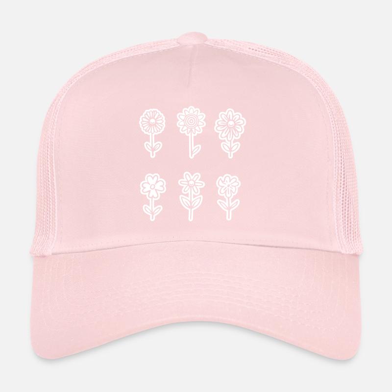 Fleur Casquette trucker 
