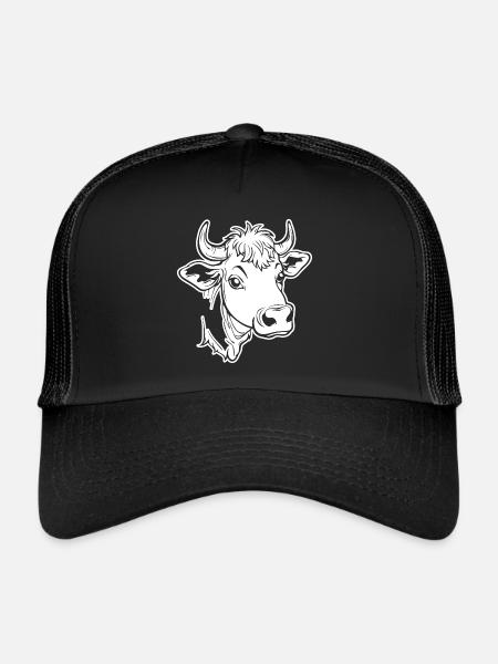 Vache Vaches - Casquette trucker  - noir/noir - Devant