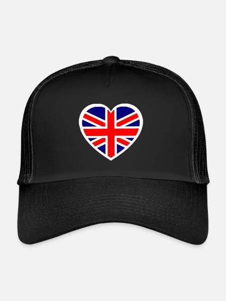 The British Heart - Trucker Cap - black/black