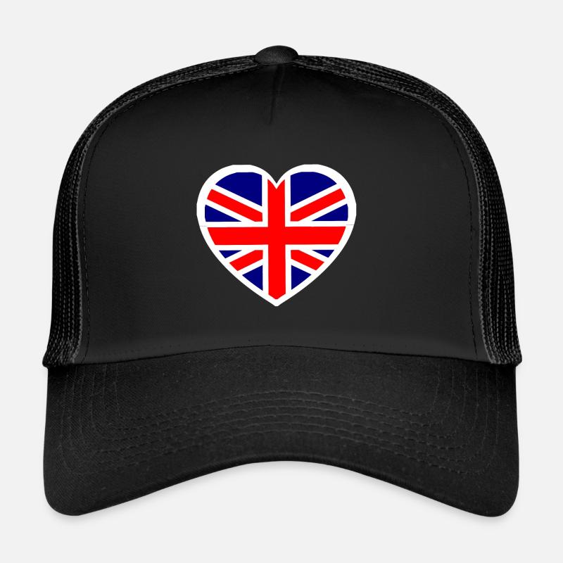 The British Heart - Trucker Cap - black/black