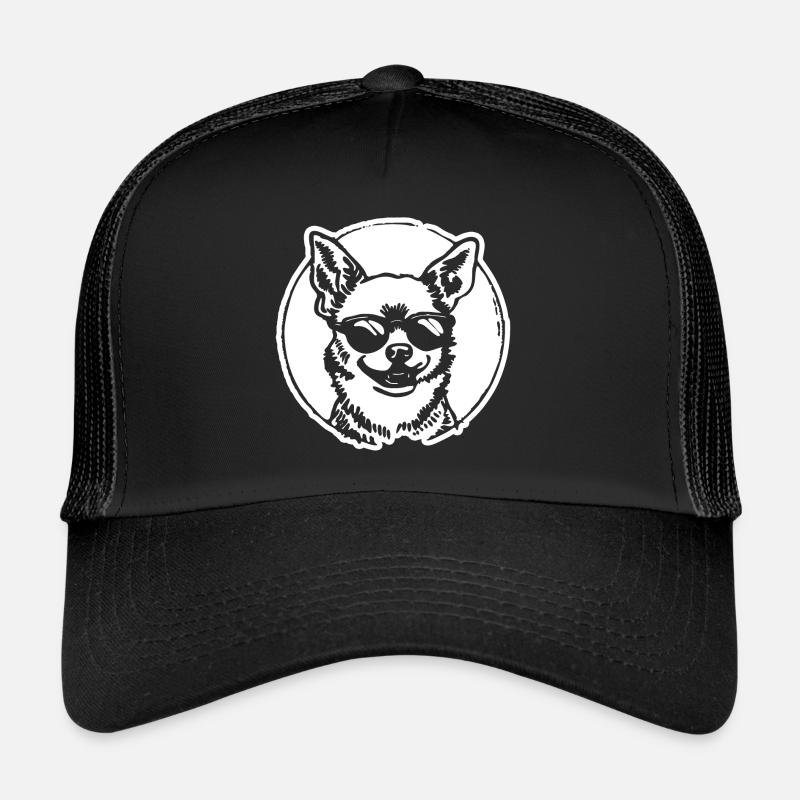 Chihuahua Hund - Trucker Cap - Schwarz/Schwarz