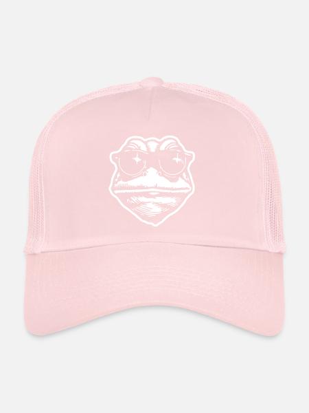 Frog Toad - Trucker Cap - pale pink - Front