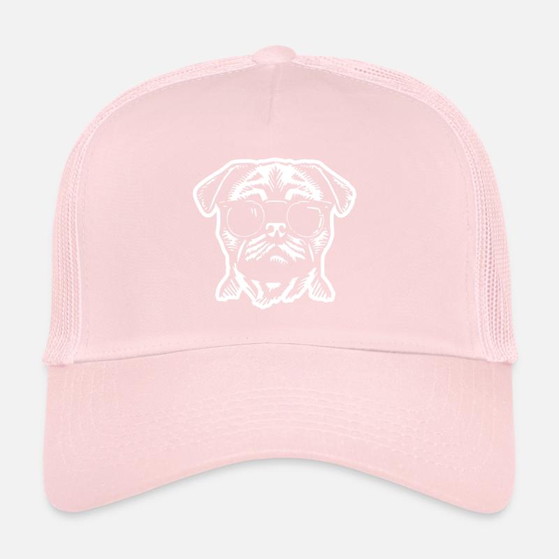 Mops Hund Trucker Cap