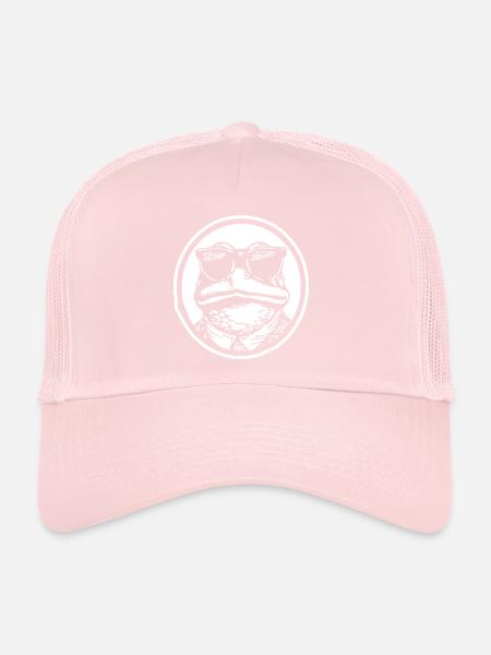 Frog Toad - Trucker Cap - pale pink - Front