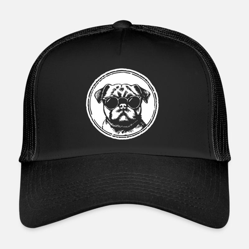 Mops Hund Trucker Cap
