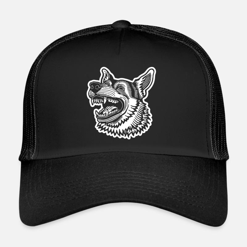German Shepherd Dog Dog Head Trucker Cap