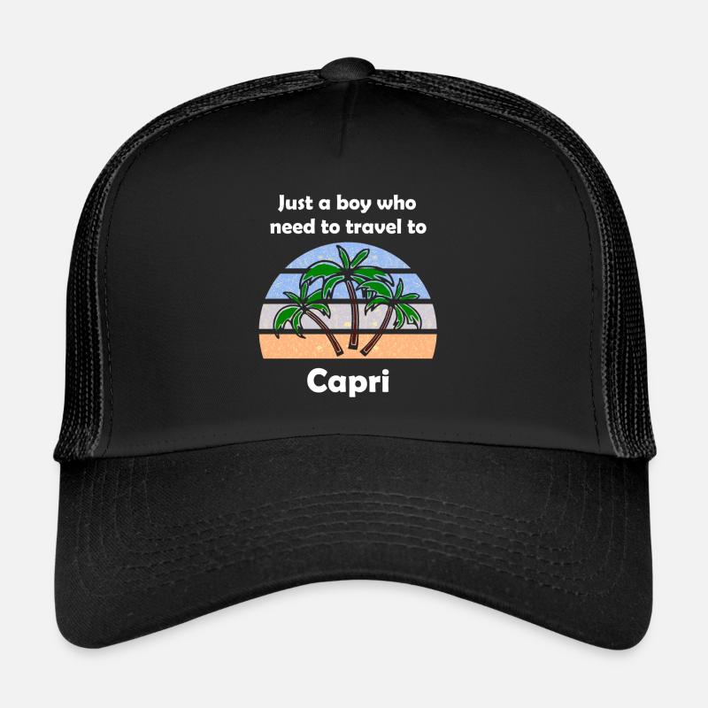 Holidays on Capri in Italy Trucker Cap