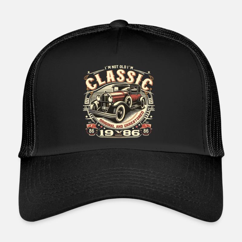 38ème Anniversaire Oldtimer 1986 PAS VIEUX CLASSIQUE Casquette trucker 