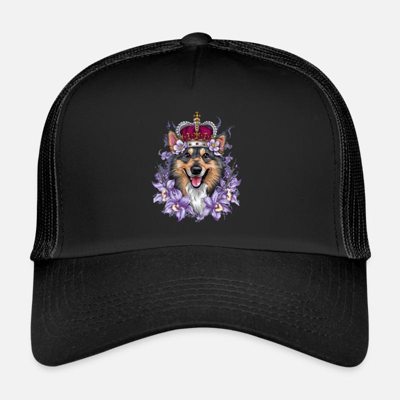 Chien d’élan norvégien dans la conception de bande dessinée Casquette trucker 
