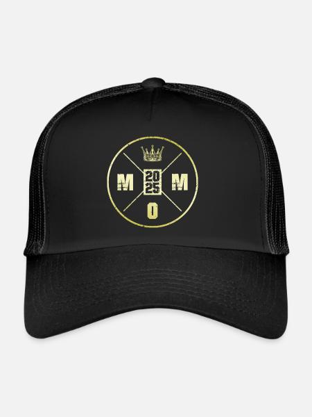 Maman 2025 Maman de maternité - Casquette trucker  - noir/noir - Devant